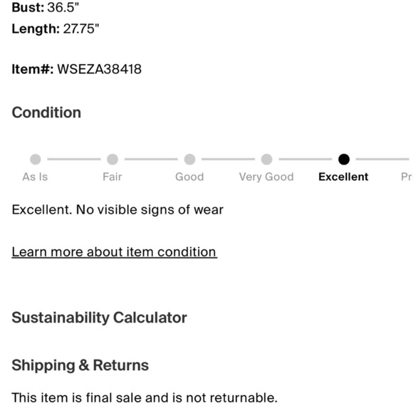 Sézane Neutral Striped Button Front Coat Pointed Collar Fall Jacket Parisian XS - Picture 3 of 5